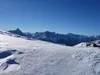 kurz vor dem Gipfel Hochrast hinten die Sextner Dolomiten