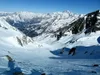 über Schoberkees Richtung Sattel Blick zurück auf Aufstieg re hinten Großglockner