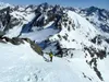 von Sattel Richtung Gipfel Hochschober Blick zurück