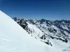 von Sattel Richtung Gipfel Hochschober Blick zurück