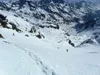 von Sattel Richtung Gipfel Hochschober Blick zurück