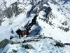 Abstieg von Gipfel Richtung Skidepot
