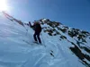 Abfahrt über Nordflanke