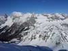 Blick vom Gipfel Innerrodelgungge Richtung Norden Mitte re das Almerhorn links der Hochgall