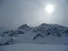 Blick vom Gipfel Kleiner Jaufen Richtung Süden li Hohe Gaisl re Kleine Gaisl