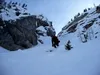 Abfahrt vom Nabigen Loch zum Hotel Pragser Wildsee