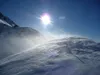 Schneefontänen bei Rogötzllenke