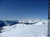 Blick vom Gipfel Toblacher Pfannhorn Ri WNW li Kronplatz