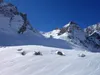Blick von der Karlsbaderhütte Richtung Ödkarscharte in der Mitte