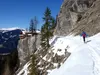Abfahrt kurz vor Dolomitenhütte