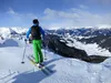 kurz vor dem Gipfel Öfenspitze Blick in das Drautal hinten Villgratner Berge