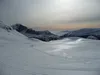 über Gipfelhänge Blick Richtung Italien