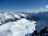 Blick vom Gipfel Reisachspitze Richtung Osten unten Aufstieg über Gritsch