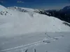 Abfahrt von Reisachspitze li Blick auf Anstieg auf Schulter SO vom Lerchknoten