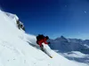 Ich bei der Abfahrt