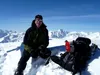 Ich am Gipfel Sandkopf hinten Großglockner