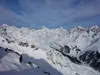Blick vom Gipfel östl Sattelkopf Richtung NNW hinten Mitte li der Glödis