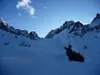 von Dolomitenhütte zur Karlsbaderhütte bei Marcher Stein hinten re Seekofel