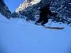 Abfahrt über Rinne zum Steinkar