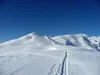 auf Hoehe Bergstation Faschingalm vorne re Schoberkoepfl hinten re Schleinitz re Goisele
