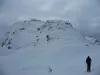 vom Schwalbenkofel auf die Schulterhöhe hinten li Gipfel