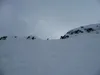 Abfahrt von der Schulterhöhe zum Schwalbenkofel