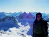 Ich am Gipfel hinten Drei Zinnen