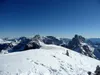 Blick vom Gipfel Schusterplatte Richtung SO Mitte Hochbrunner Schneid