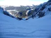 Abfahrt Richtung Weißlahn unten in Sonne Ausgangspunkt