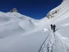 am Plateau Bodenalpe links hinten Toblinger Knoten