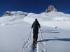 am Plateau Bodenalpe links Sextner Stein rechts Toblinger Knoten