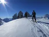Ankunft am Sextner Stein
