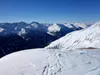 Blick vom Gipfel Speikboden Richtung SW Mitte re der Langschneid Mitte links die Rote Spitze